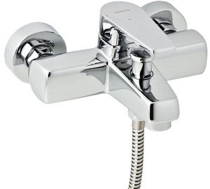 Single lever bath mixer with kit Chromed Kelogic